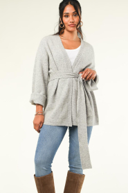 Knit-ted |  Soft knitted cardigan Silvie | grey  | Picture 4