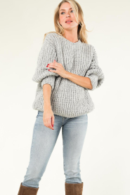 Knit-ted :  Soft chunky knit Begonia | grey  - img5