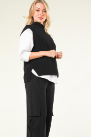 Knit-ted |  Knitted spencer Lola | black  | Picture 7