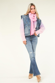 Knit-ted |  Soft knitted scarf Evy | pink  | Picture 4