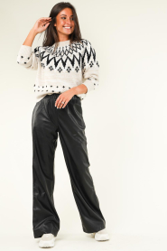 Knit-ted |  Faux leather pants Ivy | black  | Picture 3