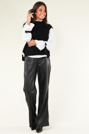 Knit-ted |  Faux leather pants Ivy | black  | Picture 2