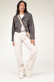Knit-ted :  Faux leather pants Naomi | natural - img2