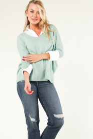Absolut Cashmere |  Cashmere sweater Camille | green  | Picture 5