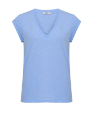 CC Heart |  T-shirt with V-neck Vera | light blue  | Picture 1