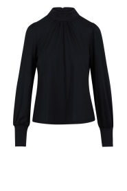 CC Heart |  Top with puff sleeves Angie | black