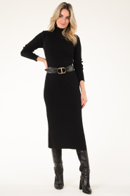 CC Heart |  Soft knitted dress Gloria | black  | Picture 5