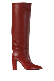 Toral |  Leather knee boots Sofia | red