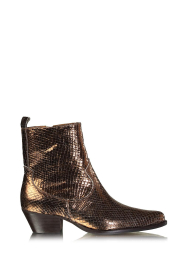 Toral |  Metallic croco boots Blues | gold  | Picture 1