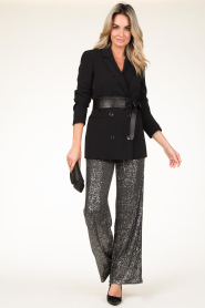 Second Female |  Pants with sequins Moonshine | grey  | Picture 2