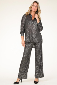 Second Female |  Pants with sequins Moonshine | grey  | Picture 4