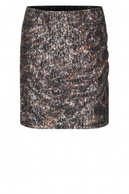  Stretch skirt with sequins Gatsby | brown