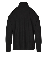Second Female |  Soft knitted cut-out sweater Juva | black  | Picture 1