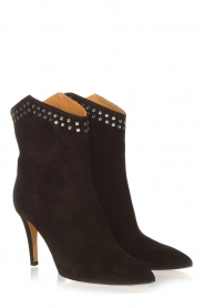 Toral |  Suede ankle boots with studs Joyce | black | Picture 4