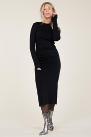 Second Female |  Stretch maxi dress Chic | black  | Picture 2