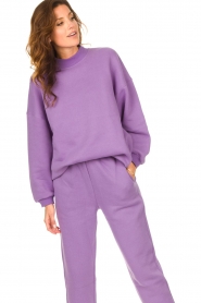 American Vintage |  Oversized sweater Ikatown | purple  | Picture 4