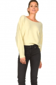 American Vintage |  Knitted sweater Damsville | light yellow  | Picture 5
