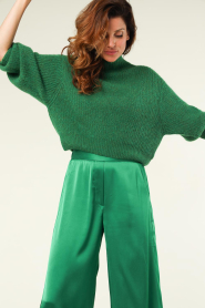 American Vintage |  Soft alpaca sweater East | green  | Picture 4
