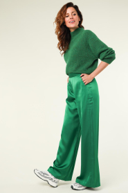 American Vintage |  Soft alpaca sweater East | green  | Picture 3