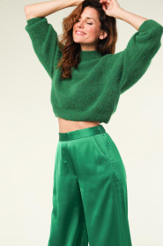 American Vintage |  Soft alpaca sweater East | green  | Picture 2