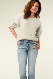 American Vintage |  Soft sweater with round neck East | grey  | Picture 5