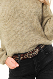 American Vintage |  Soft sweater with round neck East | taupe  | Picture 9