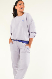 American Vintage |  Sweater with logo Izubird | lilac  | Picture 2