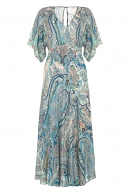 ba&sh | Maxi-jurk met paisleyprint Bee | blauw   | Afbeelding 1
