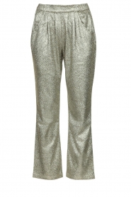  Glitter flared pants Gonna | silver
