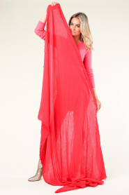 Bianca van Leur Shawls :  Muslin xl-shawl Mila | pink - img3