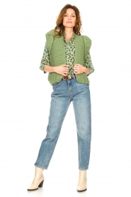 Lollys Laundry |  Flowerprint blouse Hanni | green  | Picture 3