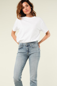 American Vintage :  Boyfriend t-shirt Fizvalley | white - img4