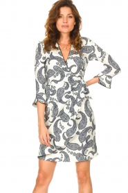 Hale Bob |  Dress with paisley print Waves | white  | Picture 2
