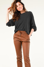 American Vintage |  Jersey soft sweater Rakabay | black  | Picture 2