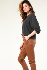 American Vintage |  Jersey soft sweater Rakabay | black  | Picture 6