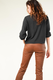 American Vintage |  Jersey soft sweater Rakabay | black  | Picture 7