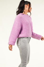 American Vintage |  Soft wool mix sweater Zolly | purple  | Picture 7