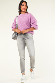 American Vintage |  Soft wool mix sweater Zolly | purple  | Picture 3