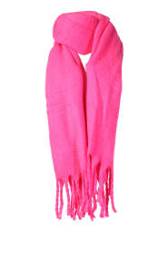 American Vintage |  Fine knitted scarf with frills Zinaco | pink