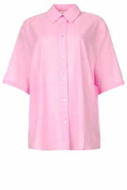  Cotton oversized blouse BonBvin | pink