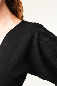 Freebird |  Knitted dress with balloon sleeves Faizah | black  | Picture 8