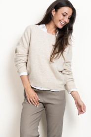 American Vintage |  Knitted sweater Damsville | beige | Picture 2