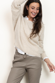 American Vintage |  Knitted sweater Damsville | beige | Picture 4