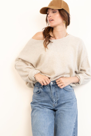 American Vintage :  Soft knitted sweater Damsville | beige - img2