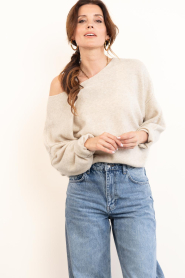 American Vintage :  Soft knitted sweater Damsville | beige - img6