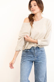 American Vintage :  Soft knitted sweater Damsville | beige - img7