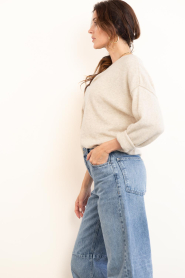 American Vintage :  Soft knitted sweater Damsville | beige - img8