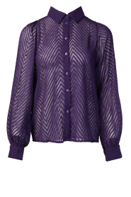 Freebird |  Jacquard blouse Kendall | purple