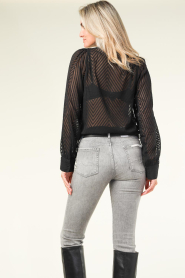Freebird |  Jacquard blouse Kendall | black  | Picture 7