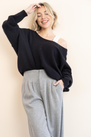 American Vintage |  Knitted sweater Damsville | black | Picture 5